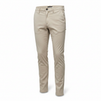 Men's Slim Fit Beige Chino Pants