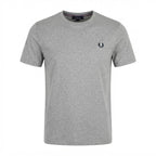 [WearU Generated:merch_ghost] Fred Perry Heather Grey Marl Cotton Jersey T-Shirt – merch ghost