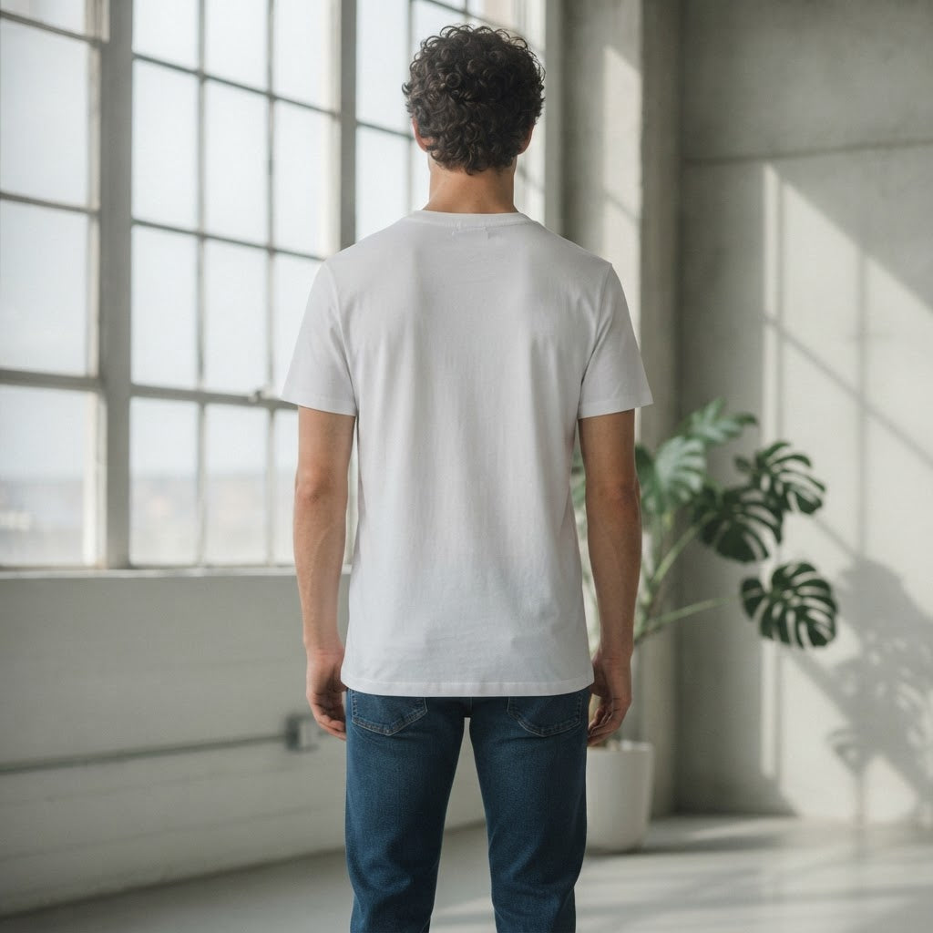 Calvin Klein White Crew Neck Cotton Jersey T-Shirt Regular F