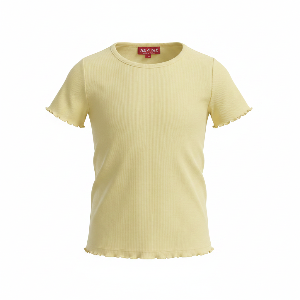 Tik & Tak CHARLES VÖGELE Kids' Lemon Yellow Lettuce-Edge Cot