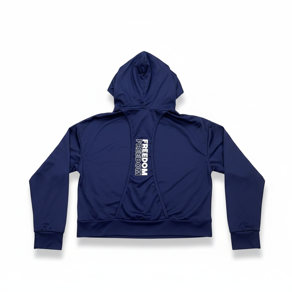 Women's Navy Blue Lightweight Mesh Freedom Hoodie