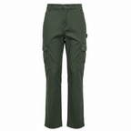 Women's Olive Green Wide Leg Cargo Pants - Size S