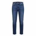 Women's Medium Blue Straight-Leg High-Waisted Denim Jeans