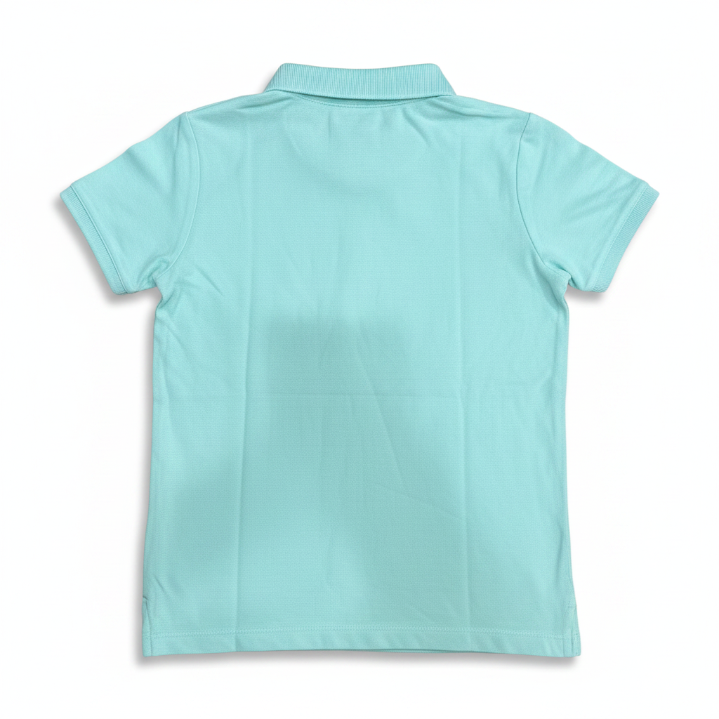 TEX Kids Mint Green Short Sleeve Piqué Polo Shirt