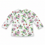BONDS Kids White Floral Long Sleeve Cotton Top