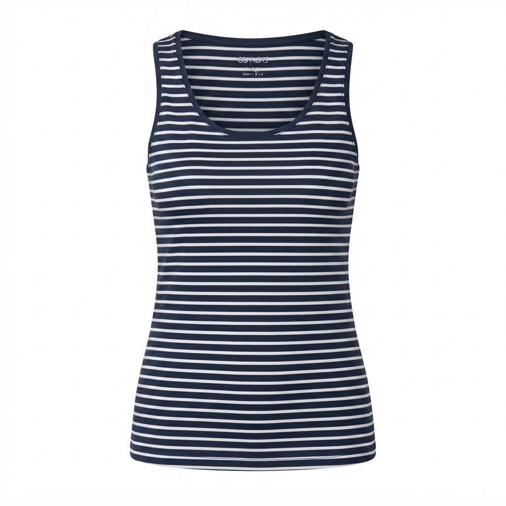 esmara Women's Navy and navy blue Striped Cotton Tank Top