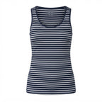 esmara Women's Navy and navy blue Striped Cotton Tank Top