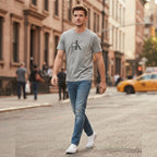 Calvin Klein Jeans Calvin Klein Jeans Heather Grey Graphic T