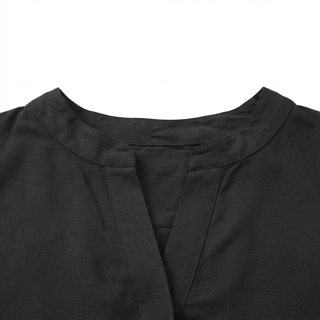 Women's Black Lightweight Open-Front Kimono Cardigan