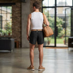 Men's Black Athletic Running Shorts