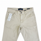 Angelo Litrico Men's Slim Fit Beige Chino Trousers