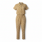 Name It Girls Mustard Heart Print Jumpsuit Size 12Y