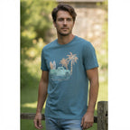 Jeanswest Steel Blue Surf Club Graphic T-Shirt Regular Fit S