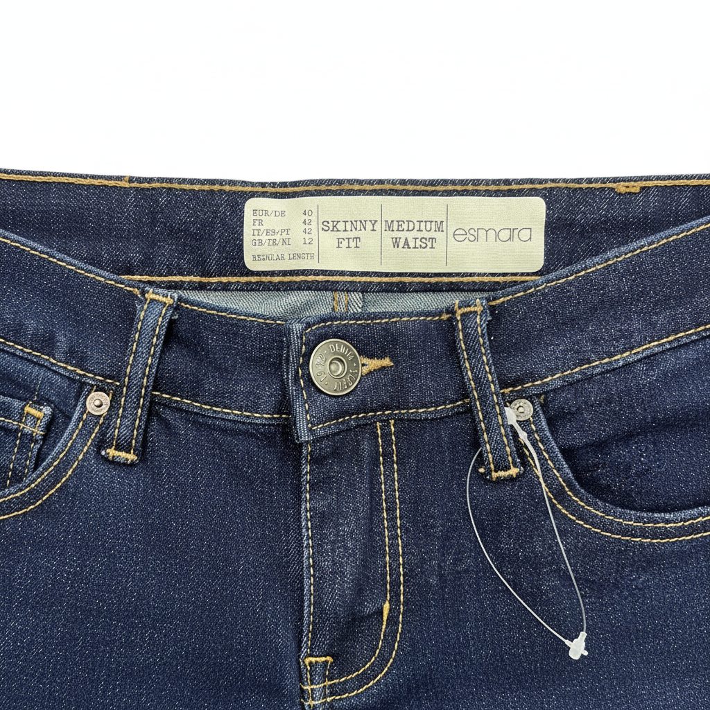 Esmara Women's Skinny Fit Regular Rise Dark Blue Jeans