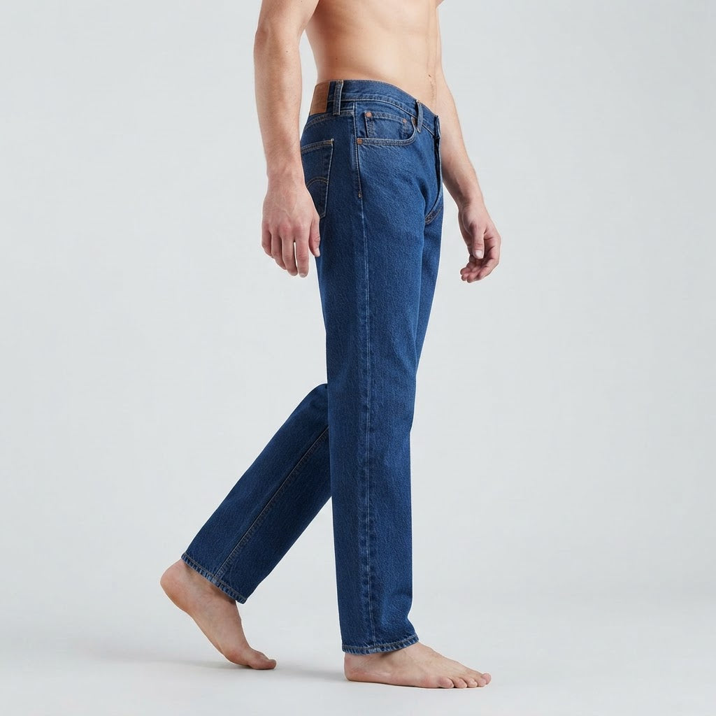 Levi's Levi's 501 Indigo Straight Leg Jeans with Button Fly