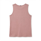 Women's Rose Pink Scoop Neck Sleeveless Tank Top