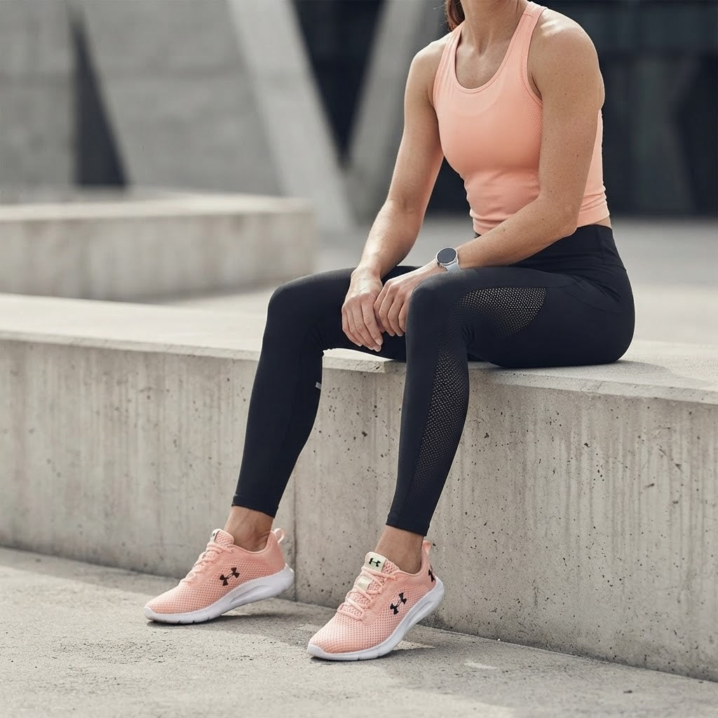 UNDER ARMOUR Women's Peach Mesh Running Sneakers