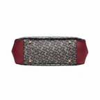 Sembonia Monogram & Checkered Hobo Bag with BS Charm