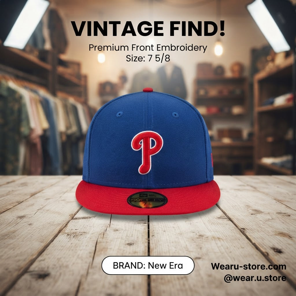 New Era Blue & blue Philadelphia Phillies 59FIFTY Fitted Cap