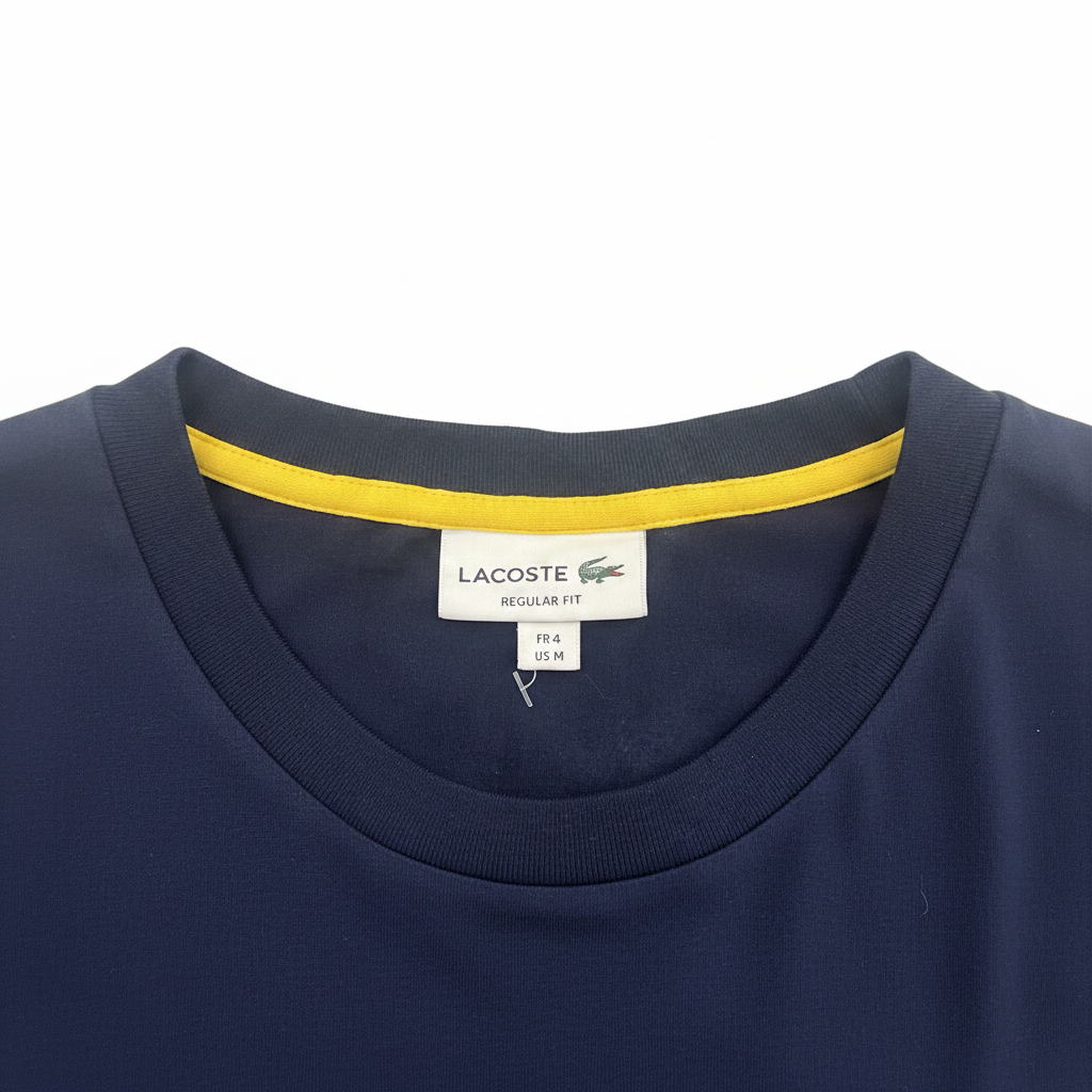 LACOSTE Men's Color-Block Logo Print Cotton T-Shirt