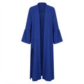 Women's Royal Blue Bell Sleeve Floor-Length Abaya