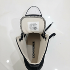 Converse Black Leather High Top Platform Sneakers