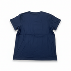 Women's Navy Blue Graphic Slogan T-Shirt
