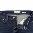 Women's Dark Indigo High-Waisted Flare Denim Jeans