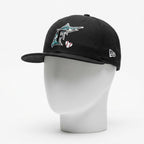 New Era Black Florida Marlins MLB Fitted Cap