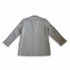 Stradivarius Women's Grey Pinstripe Tailored Office Blazer