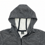 Men's Charcoal Heathered Full-Zip Fleece Hoodie Jacket