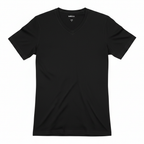 Mexx Men's Black V-Neck Cotton T-Shirt - Size Large
