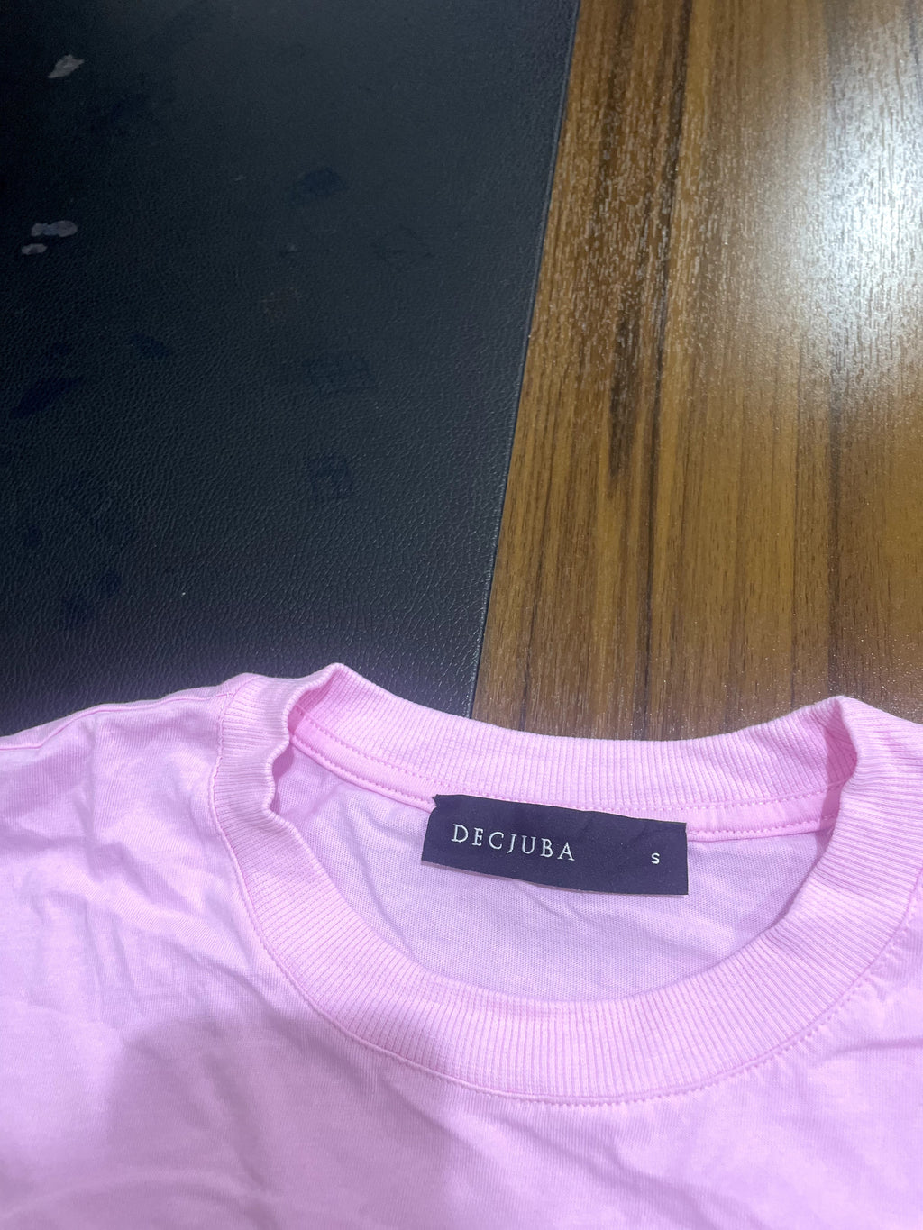 DECJUBA Baby Pink Graphic T-Shirt with Margarita Slogan