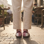 Adidas Adidas White & Pink Heart Print Samba-Style Sneakers