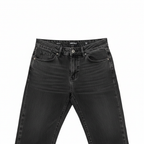 ZEO PLUS Women's Black Acid Wash Flared Leg Jeans