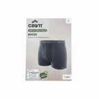 CRIVIT Men's Seamless Cotton Boxer Trunks - Charcoal