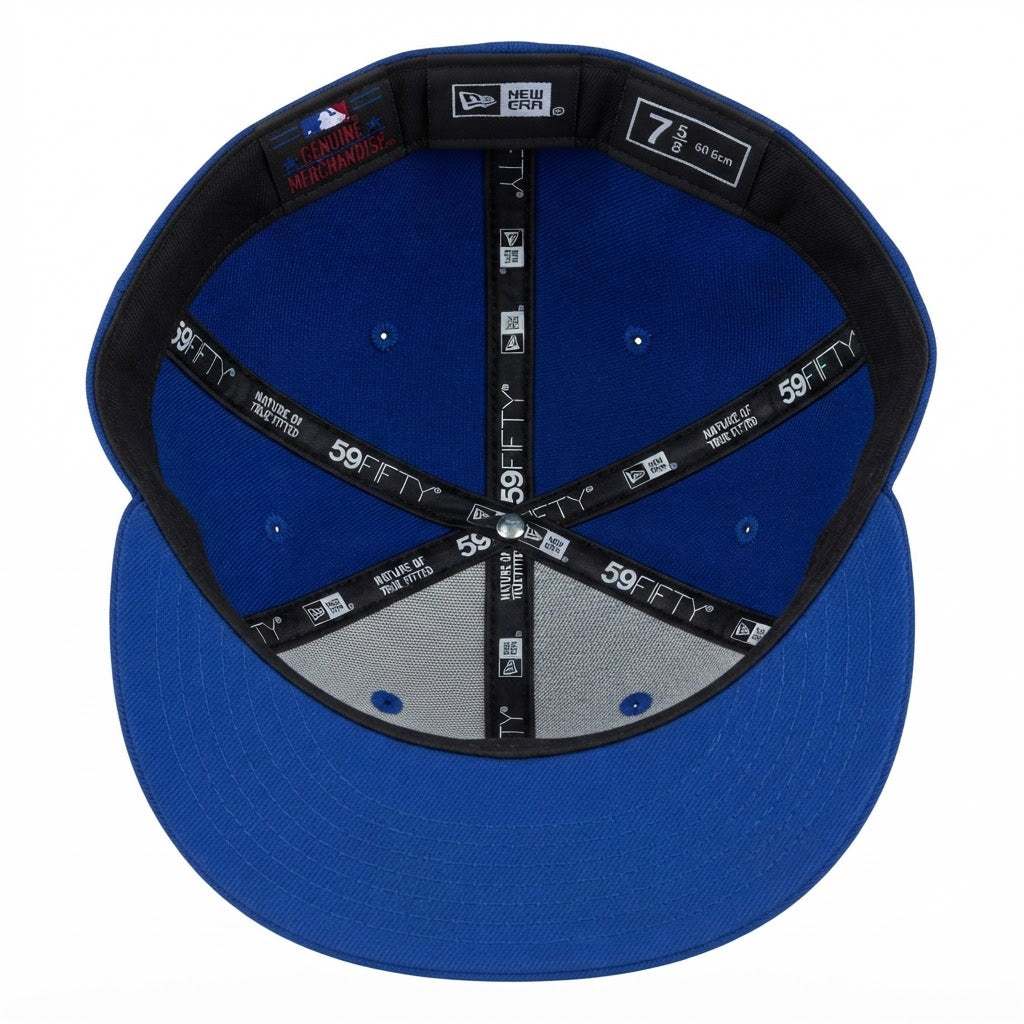 NY Mets 59FIFTY Fitted Hat Blue Size 7 5/8