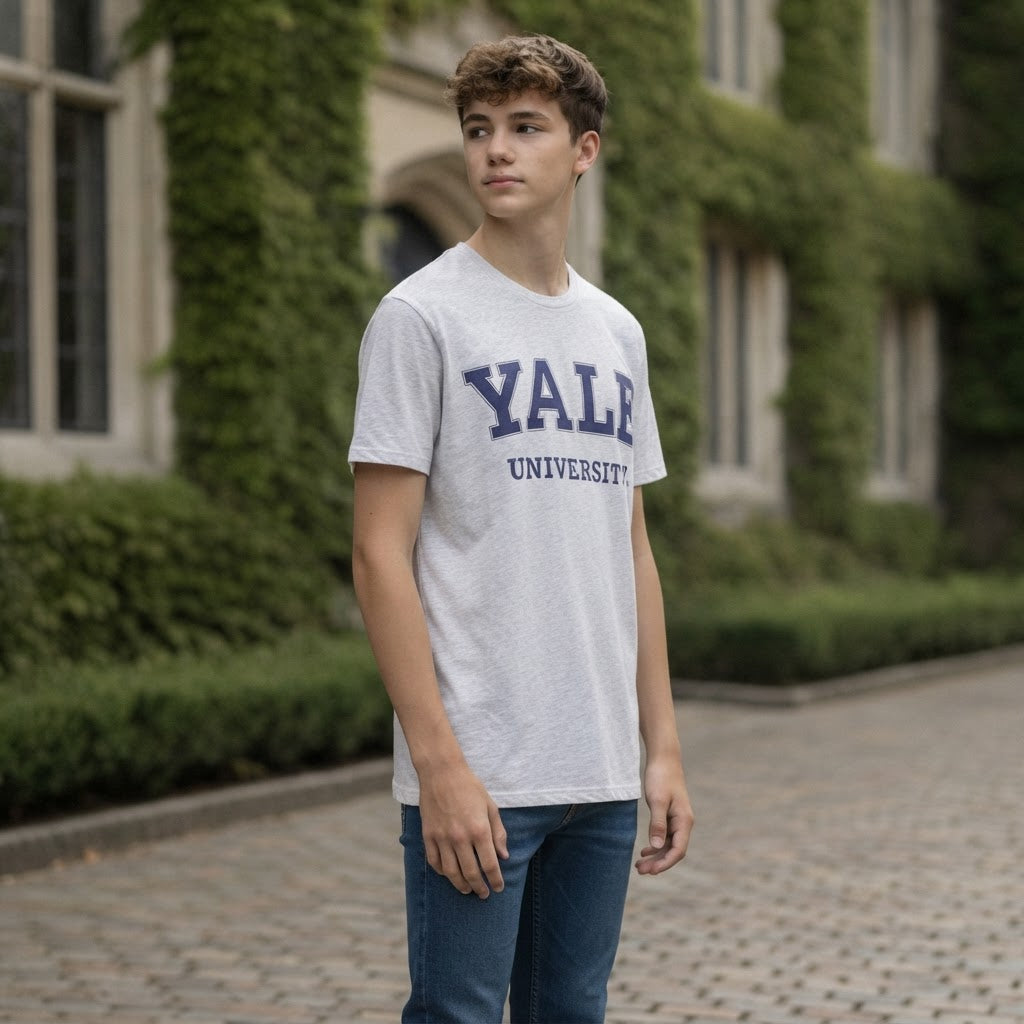 Yale University Heather Grey Short-Sleeve Yale Graphic T-Shi