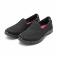 Sketchers Black Mesh Slip-On Walking Sneakers