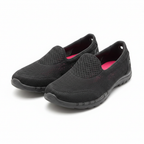 Sketchers Black Mesh Slip-On Walking Sneakers