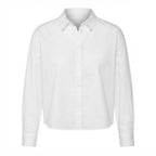 esmara Women's Classic White Relaxed Cotton Button-Up Shirt