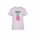 Kids White Feeling Tropical Pineapple Graphic T-Shirt