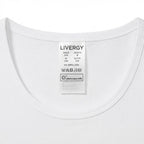 LIVERGY Men's White Short-Sleeve Cotton Crew Neck Undershirt
