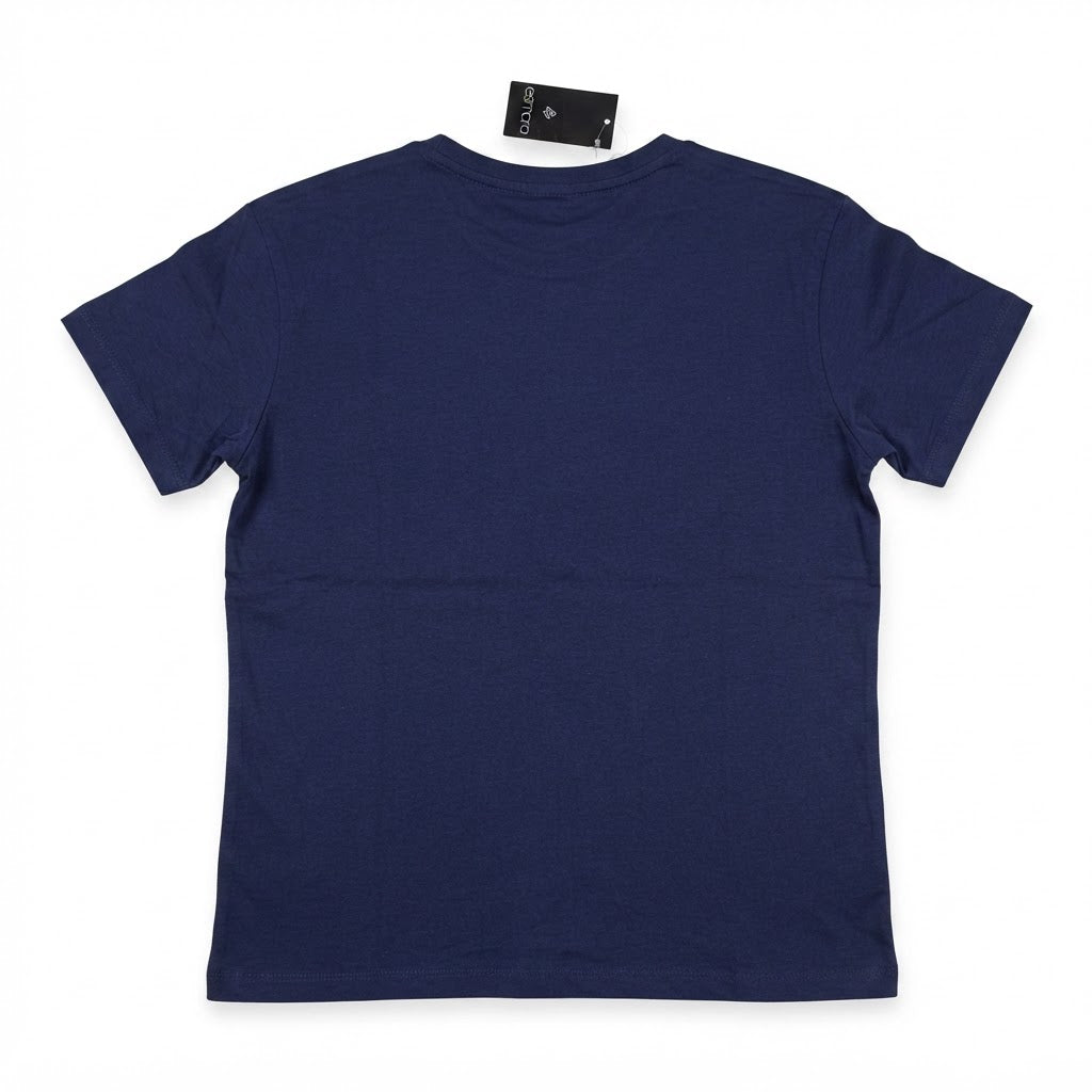 esmara Women's Navy Blue Pocket Cotton T-Shirt