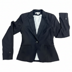 Tom Tailor Women's Black Single-Button Tailored Blazer