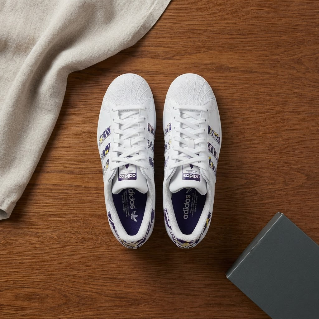 adidas Adidas Women's White Shell-Toe Sneakers