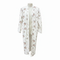 Dazy Women's Cream Floral Maxi Kimono Robe