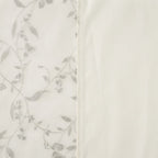 Women's Cream Long-Sleeved cream Floral Open-Front Dress