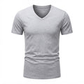 LIVERGY Men's Grey V-Neck Cotton Undershirt