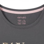 Women's Mauve Stay Wild Leopard Graphic T-Shirt